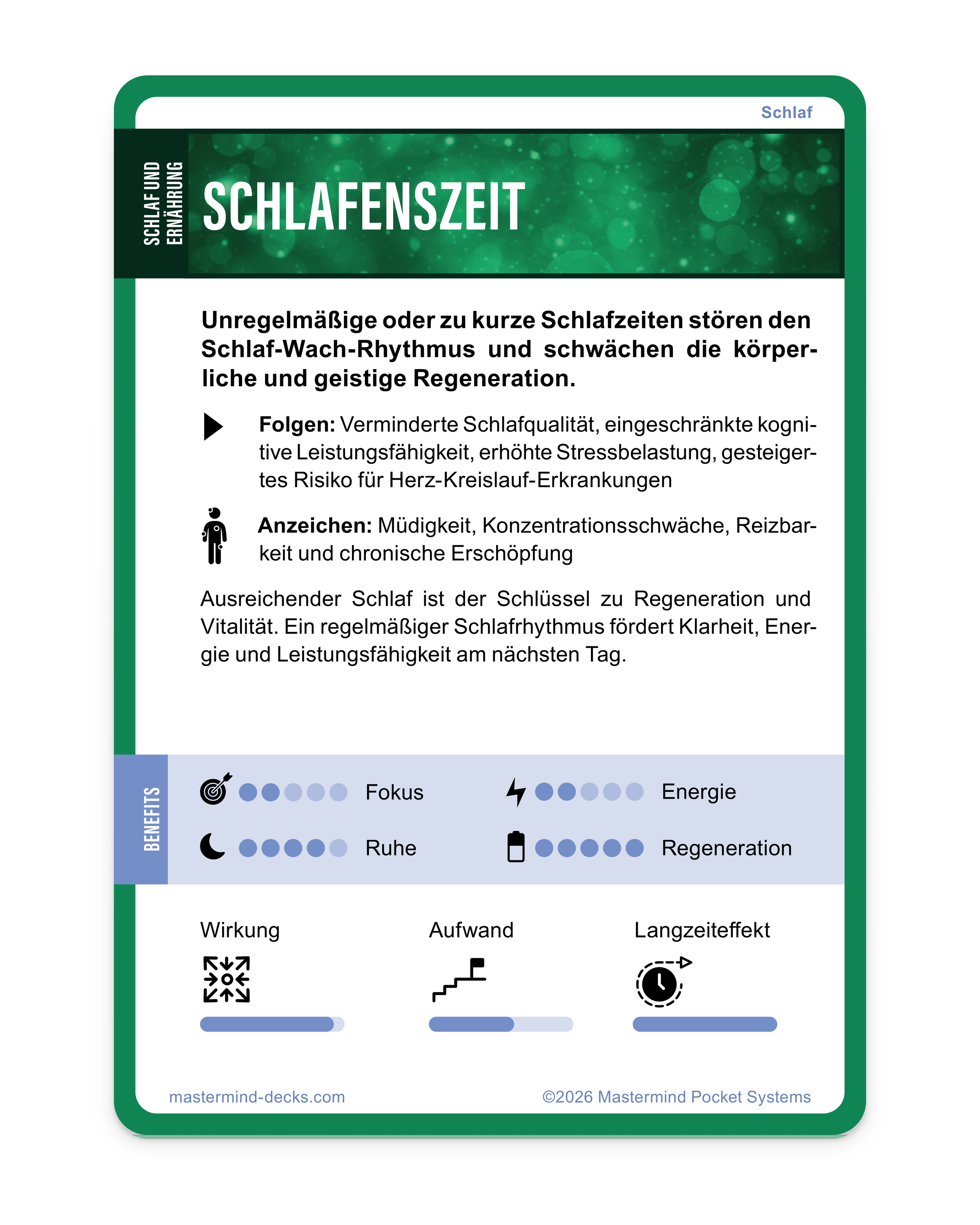 Schlafenszeit optimieren: feste Schlafzeiten, optimale Schlafdauer und Schlafhygiene für einen stabilen Schlafrhythmus und bessere Regeneration