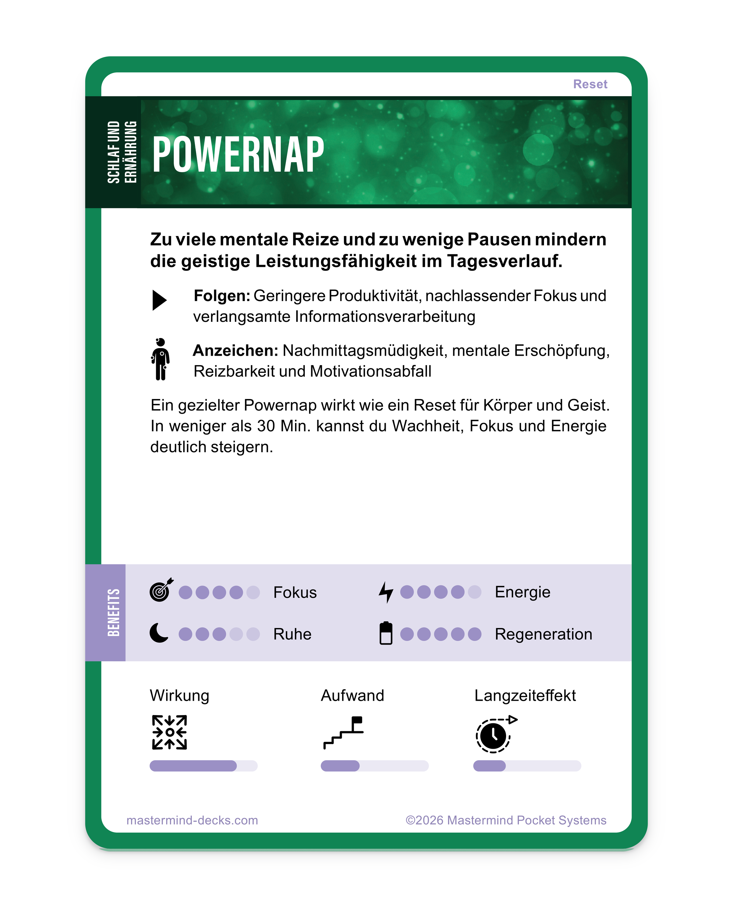 Powernap gegen Mittagstief: kurzer Mittagsschlaf für mehr Wachheit, Konzentration und Energie am Nachmittag
