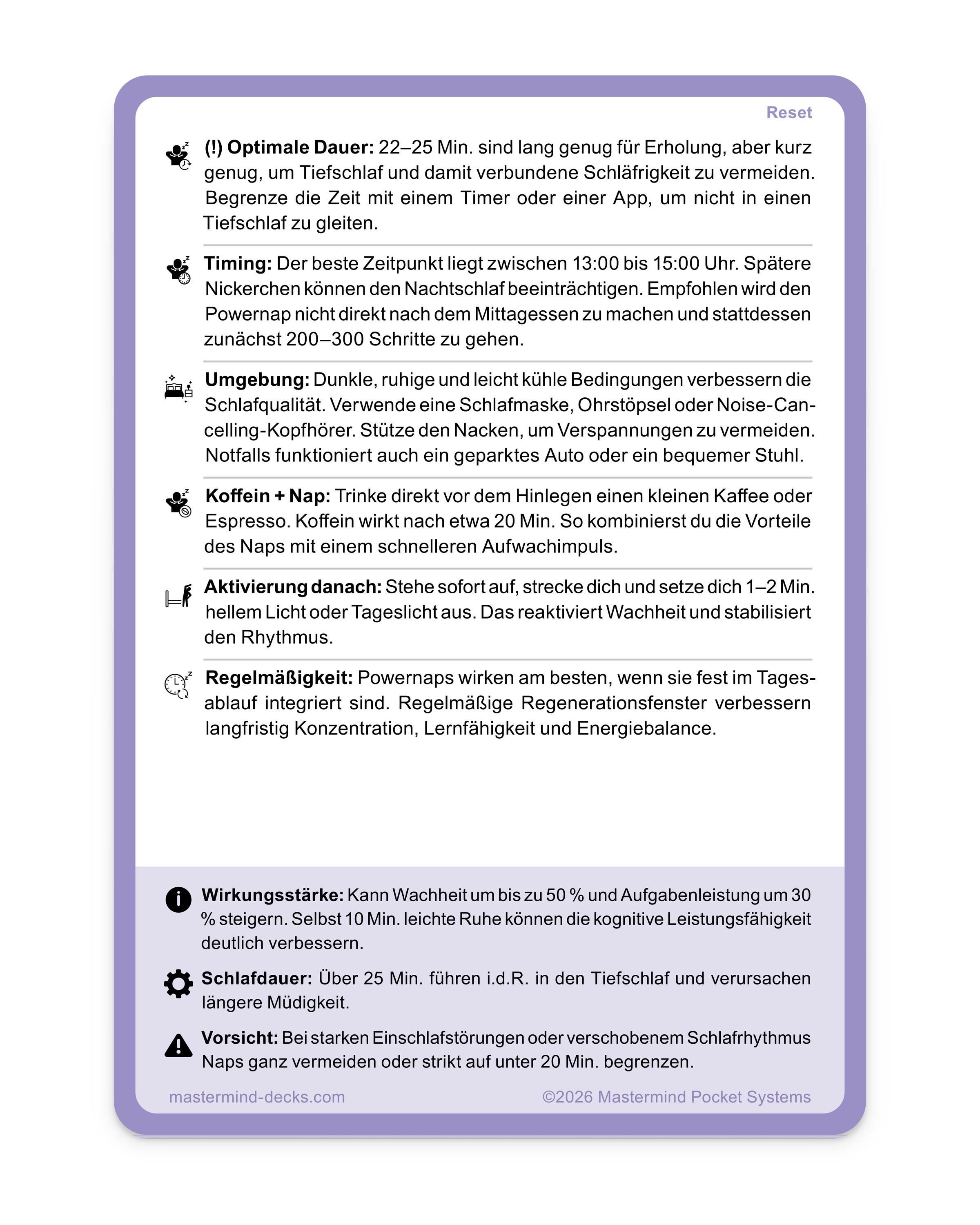 Mittagstief überwinden mit Powernap: 22–25 Minuten, zwischen 13 und 15 Uhr, Koffein-Nap und Tageslicht für schnelles Wachwerden